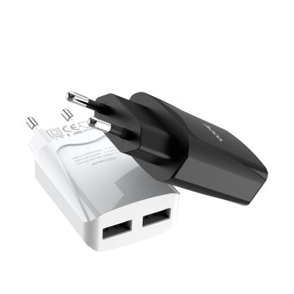 HOCO hálozati töltő C52A 2xUSB 2,1A fehér