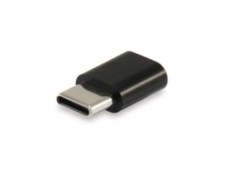Adapter Micro USB to USB Type C fekete