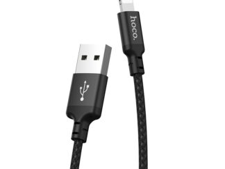 Hoco USB kábel X14 Times Lightning kábel 1 méteres hosszú fekete