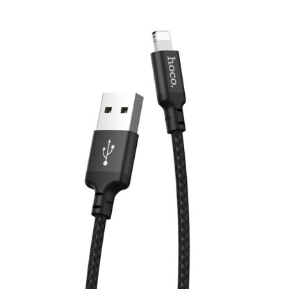 Hoco USB kábel X14 Times Lightning kábel 1 méteres hosszú fekete