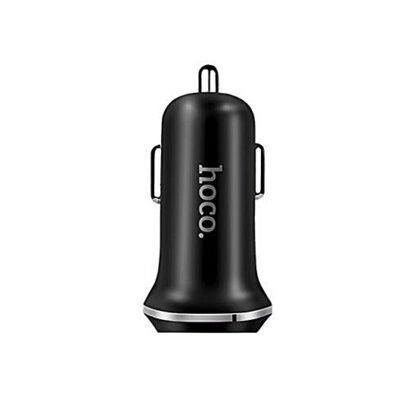 Prémium minőségű HOCO autós töltő Z1 2xUSB 2,1A fekete - Image 2