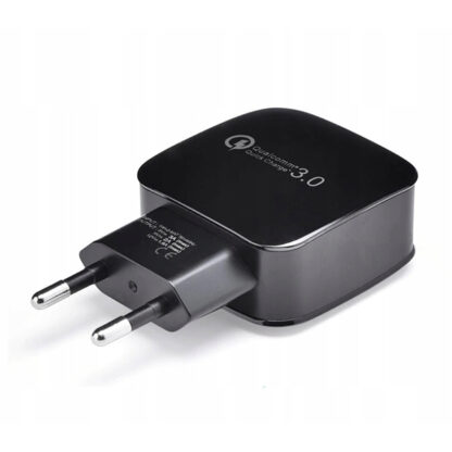 TEL1 gyorstöltő-Micro USB hálózati töltő+1m-es fekete töltőkábel - Image 4