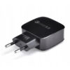 TEL1 gyorstöltő-hálózati töltőfej USB TYPE C+1m fekete töltőkábel - Image 4