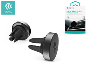 Univerzális szellőzőrácsba illeszthető mágneses autós tartó - Devia Circle Series Sucker Car Mount Holder - gray