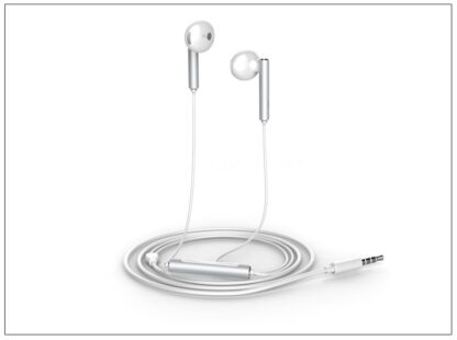 Huawei gyári sztereó headset - 3,5 mm jack - Huawei AM116 - fehér/ezüst (ECO csomagolás)