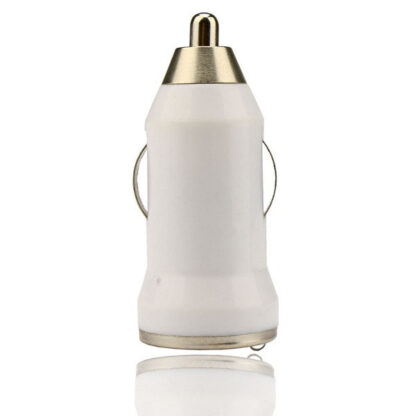 Autós töltő konverter, MINI kivitel (Samsung, HTC, Nokia, LG, ZTE, Motorola) 1A, fehér - Image 3