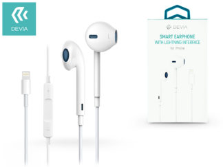 Devia sztereó felvevős fülhallgató - Lightning and Bluetooth - Devia Smart Earpods for iPhone - white