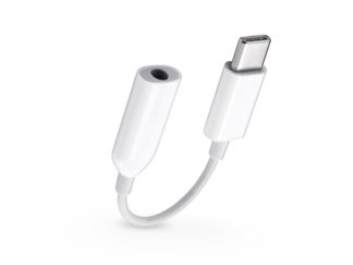 Xiaomi gyári Type-C adapter 3,5 mm jack füllhallgatóhoz - fehér - (ECO csomagolás)