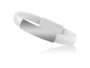 USB Kábel karkötő Micro USB fehér