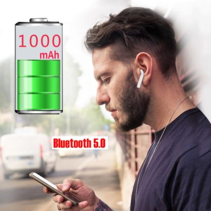 Bluetooth Fulhallgato Earphone TWS i12 AirPods feher 7 1