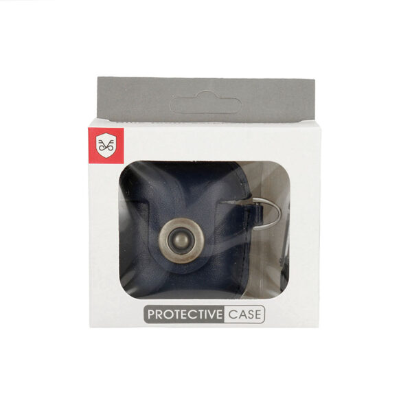 Bőrtok AirPods sötétkék színben - Image 3