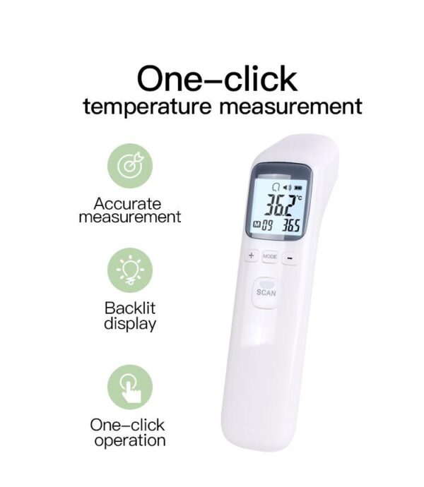 Érintés nélküli infravörös hőmérő LCD kijelzővel CK-T1502 - Image 8
