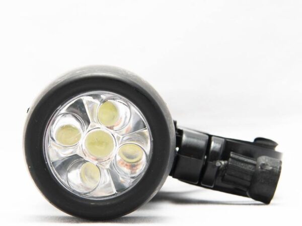 Kerékpár lámpa készlet (első-hátsó) vízálló 5 LED-es fekete SPARTAN XRH-0509 - Image 2
