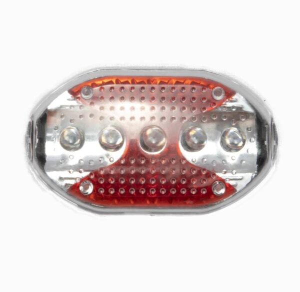 Kerékpár lámpa készlet (első-hátsó) vízálló 5 LED-es fekete SPARTAN XRH-0509 - Image 3