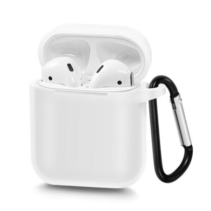 Szilikon tok AirPods fejhallgatóhoz fehér