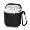 Szilikon tok AirPods fejhallgatóhoz fekete