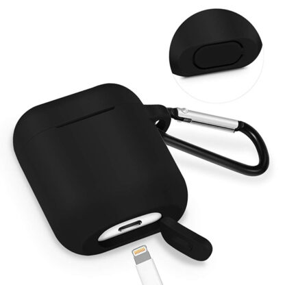Szilikon tok AirPods fejhallgatóhoz fekete - Image 3