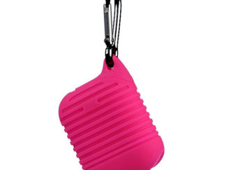 Szilikon tok AirPods fejhallgatóhoz sötét rózsaszín