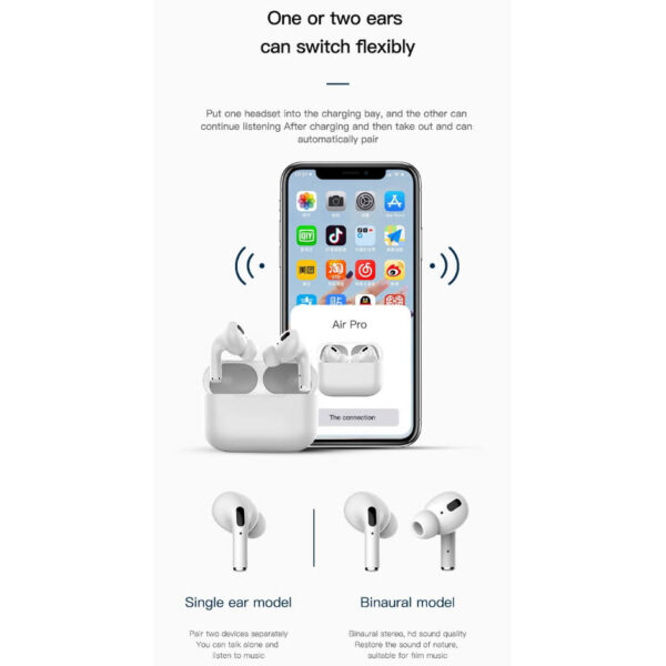 TWS AirPods Pro 3 GPS bluetooth fülhallgató - Image 11