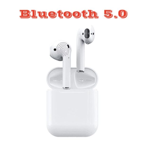 Bluetooth Fülhallgató Earphone TWS i12 AirPods fehér - Image 6