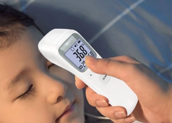 Érintés nélküli infravörös hőmérő LCD kijelzővel CK-T1502 - Image 4