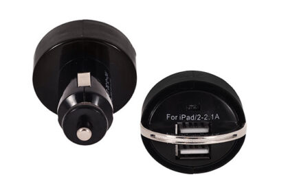 Autós szivargyújtó töltő adapter 2xUSB 3,1A fekete - Image 2