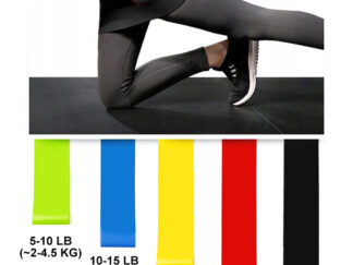 Fitnesz erősítő gumiszalag szett 5db/csomag