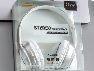 GJBY bluetooth headset (CA-026) sztereó fejhallgató mikrofonnal fehér