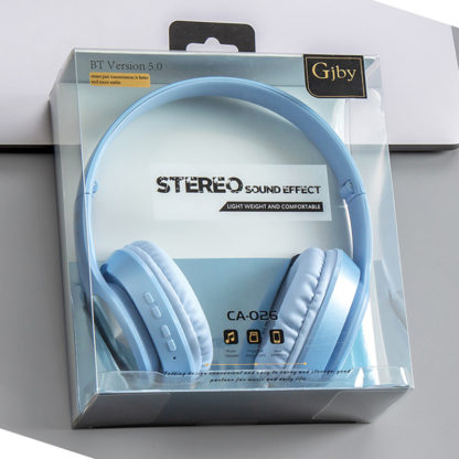 GJBY bluetooth headset (CA-026) sztereó fejhallgató mikrofonnal kék