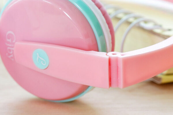Gyerek fejhallgató rózsaszín zsíráfos - AUDIO EXTRA BASS (GJ-04) pink - Image 9