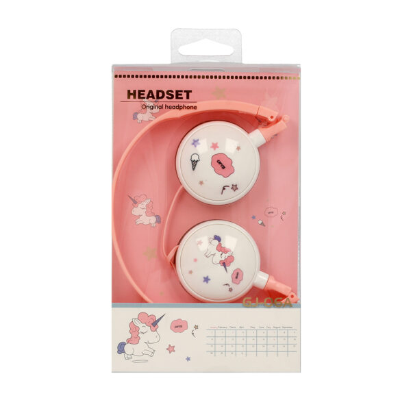 GJBY fejhallgató - AUDIO EXTRA BASS GJ-06A Pink