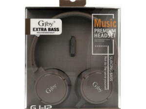 Fejhallgató-3,5 mm jack Audio Extra Bass vezetékes barna