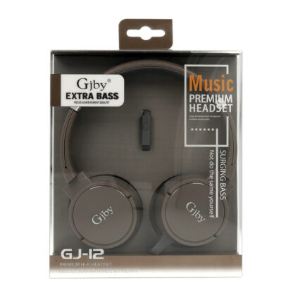 GJBY fejhallgato Extra Bass vezetekes 3.5mm audio jack GJ 12 barna