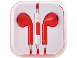 Mega Bass Univerzális fülhallgató-3,5mm jack-piros