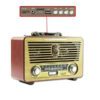 Retro rádió 4in1Bluetooth Hordozható hangszóró, kihangosító, kártyaolvasóval, USB, AUX, FM rádió, Meier M-115BT - Image 3