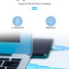 USB kábel-Szilikon USB Type C kábel-QC 3.0 1m kék
