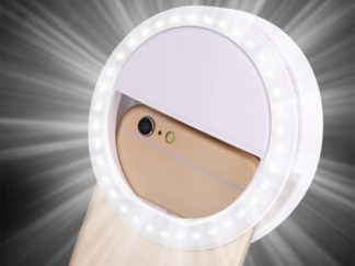 Univerzális szelfi LED gyűrűs fény - mobiltelefonhoz Ring Light RK-12 fehér13