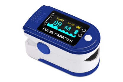 Pulzoximéter Véroxigénszint mérő készülék Ujjra csiptethető pulzusmérő