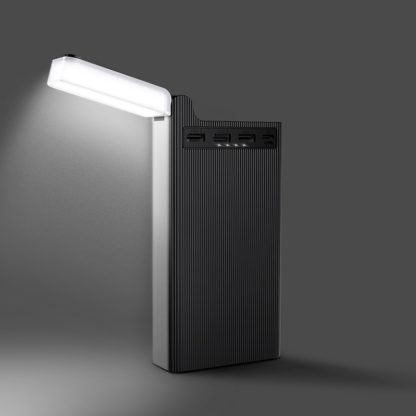 Hoco Power Bank J62 Jove 3xUSB 30000mAh LED lampaval fekete 2