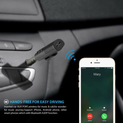 Mini Bluetooth vevő, audio adapter Aux-al BT-450 bármilyen hangszóróhoz, audió rendszerhez, hordozható készülékhez - Image 2