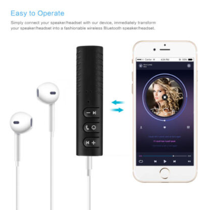 Mini Bluetooth vevő, audio adapter Aux-al BT-450 bármilyen hangszóróhoz, audió rendszerhez, hordozható készülékhez - Image 3