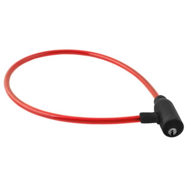 Kerékpár zár 66 cm szilikon bevonattal, kulcsos zár - Image 7