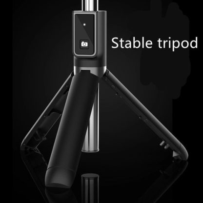 Premium szelfibot exponalo gombbal bluetooth os tripod allvany funkcio fekete P40 6