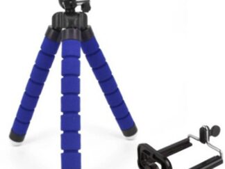 Tripod 3 hajlítható lábú állvány 18cm kék színben
