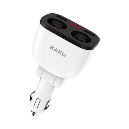 Autós szívargyújtó elosztó 2-as plusz 2 db USB, 12/24V, 3,1A