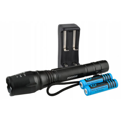 Palmonix Zoom katonai elemlámpa, 3 világítási mód, LED Cree, 2000W, XML-T6 - Image 8