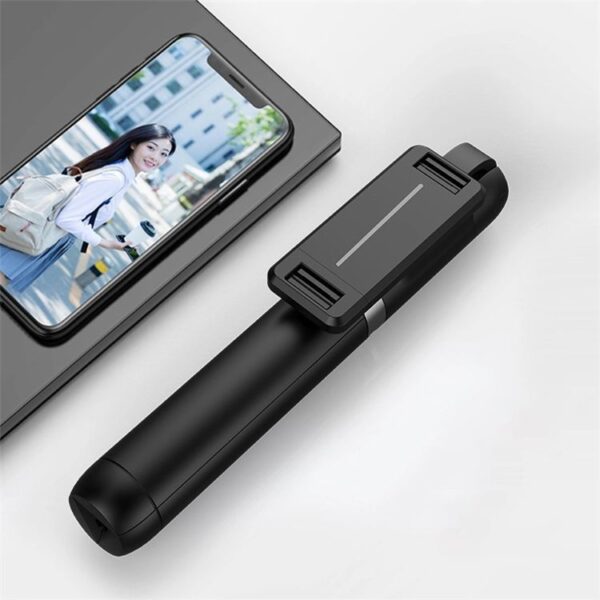Prémium szelfibot, exponáló gombbal, bluetooth-os, tripod állvány funkció, fekete, P50 - Image 2