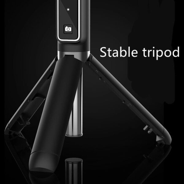Prémium szelfibot, exponáló gombbal, bluetooth-os, tripod állvány funkció, fekete, P50 - Image 3