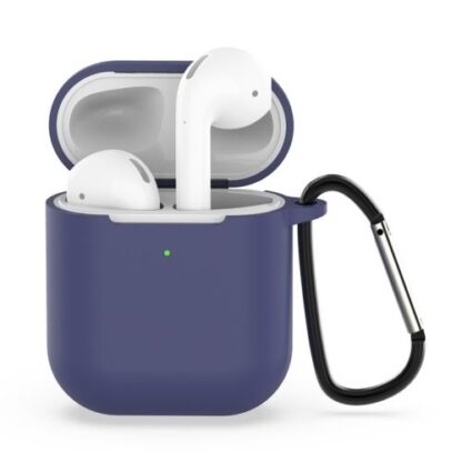 Airpods szilikon tok, Sötétkék, 1.5mm