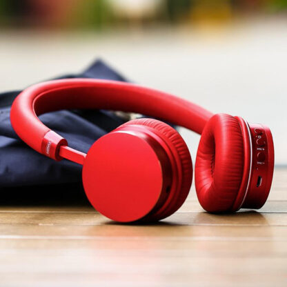 Bluetooth fejhallgató piros színben Prémim minőség, extra bass ( Remax RB-520 HB) - Image 3